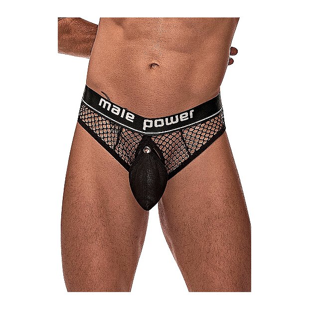 Cock Pit Cock Ring Thong Black S - XL