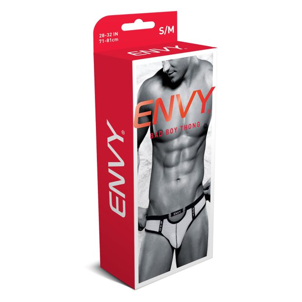 Envy Bad Boy Thong White, S/M