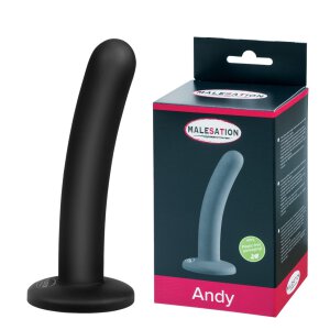 MALESATION Andy Dildo Black - 12,5 cm