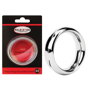 MALESATION Metal Ring Rounded Steel 44