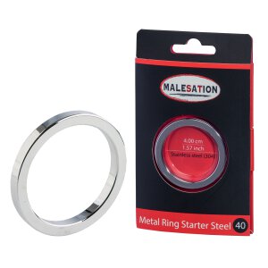 MALESATION Metal Ring Starter Steel 40
