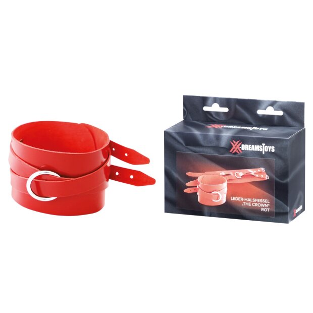 XX-DREAMSTOYS Leder Halsfessel The Crown rot