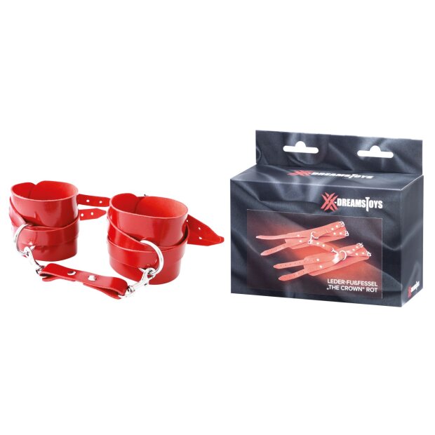 XX-DREAMSTOYS leather anklet The Crown red