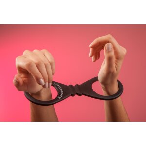 XX-DREAMSTOYS Silikon Handfessel schwarz