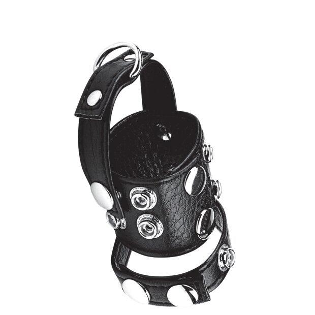 BLUE LINE C&B GEAR Cock Ring With 1,5 Ball Stretcher And Weightring