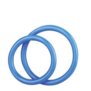 BLUE LINE C&B GEAR Silicone Cock Ring Set - Blue