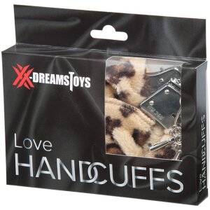 XX-DREAMSTOYS Liebes Handschellen mit Plüsch Leopard