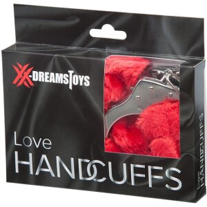 XX-DREAMSTOYS Liebes Handschellen mit Plüsch rot