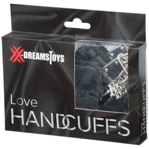 XX-DREAMSTOYS Liebes Handschellen mit Plüsch schwarz