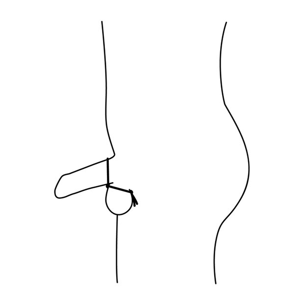 Nexus Forge Double Adjustable Lasso Silicone Cock Ring Black