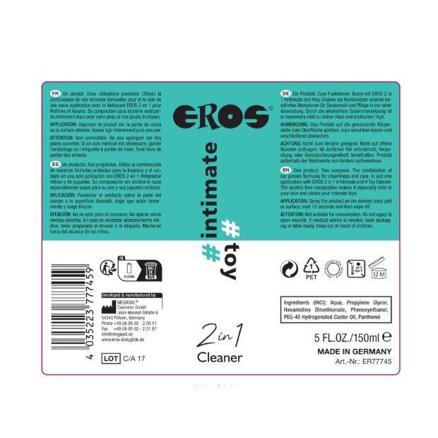 EROS 2in1 #intimate #toy Cleaner