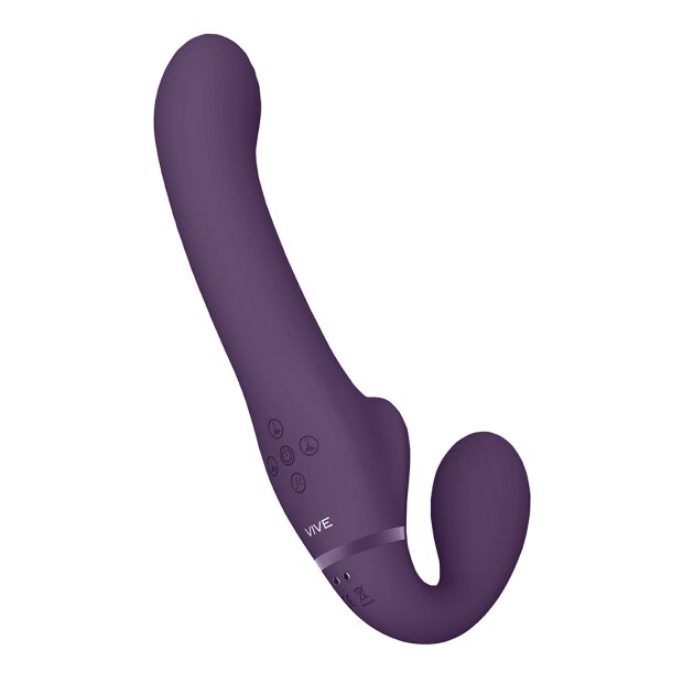Ai - Dual Vibrating & Air Wave Tickler Strapless Strapon
