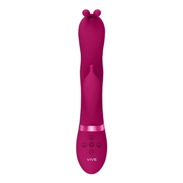Gada - Vibrating Bunny Ear G-Spot Rabbit with Pulse Wave Shaft