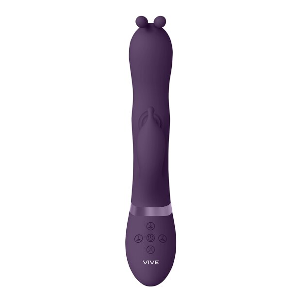 Gada - Vibrating Bunny Ear G-Spot Rabbit with Pulse Wave Shaft