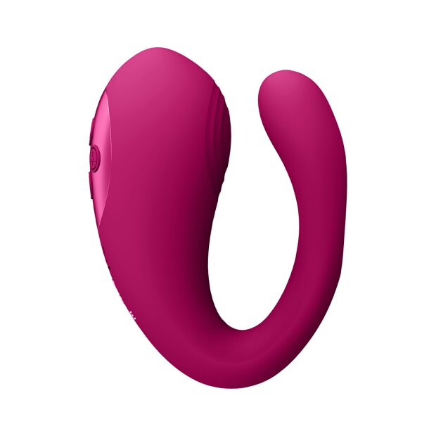 Yoko - Triple Action Vibrator Dual Prongs with Clitoral Pulse Wave