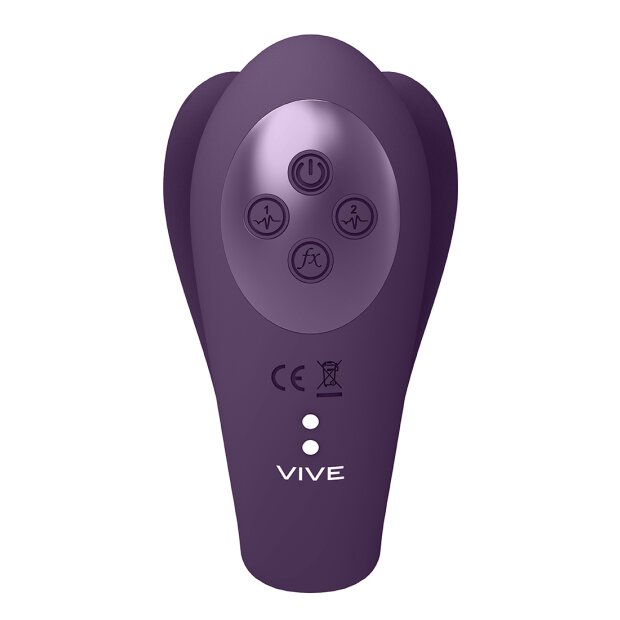 Yoko - Triple Action Vibrator Dual Prongs with Clitoral Pulse Wave
