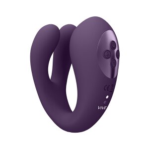Yoko - Triple Action Vibrator Dual Prongs with Clitoral...