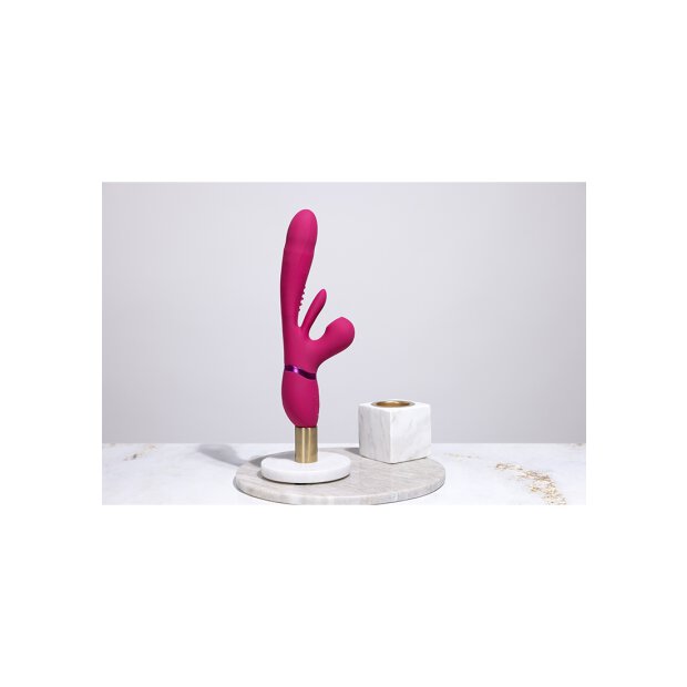 Kura - Thrusting G-Spot Vibrator with Flapping Tongue and Pulse Wave Stimulator