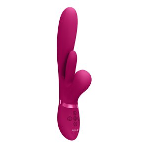 Kura - Thrusting G-Spot Vibrator with Flapping Tongue and...
