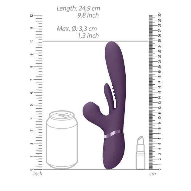 Kura - Thrusting G-Spot Vibrator with Flapping Tongue and Pulse Wave Stimulator