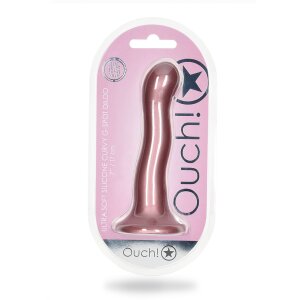 Shots Ouch! Ultra softer Silikon G-Punkt Dildo rosa 17 cm
