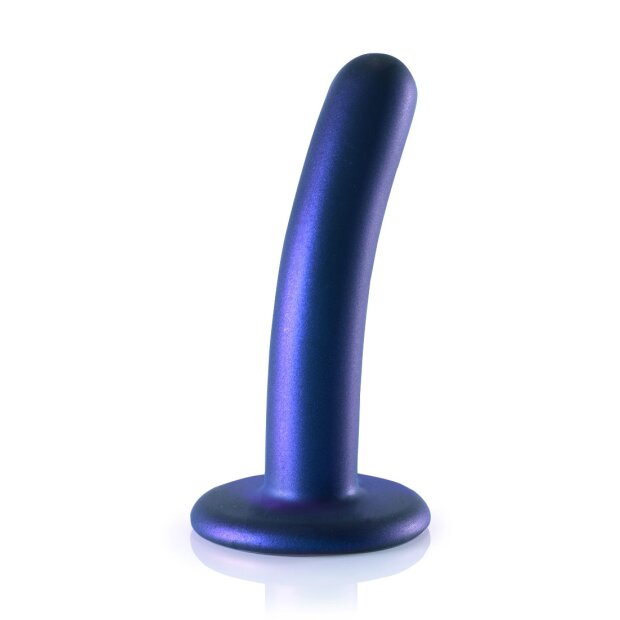 Shots Ouch ! Godemiché point G en silicone souple bleu 12 cm