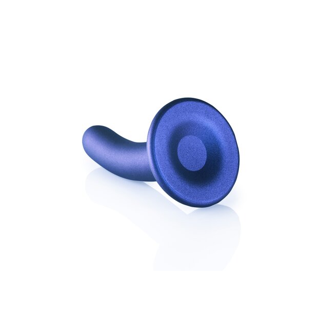 Shots Ouch ! Godemiché point G en silicone souple bleu 12 cm