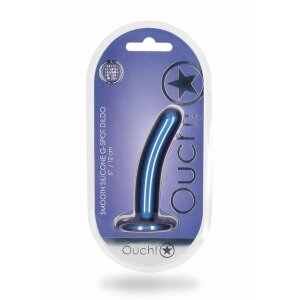 Shots Ouch! Weicher Silikon G-Punkt-Dildo blau 12 cm