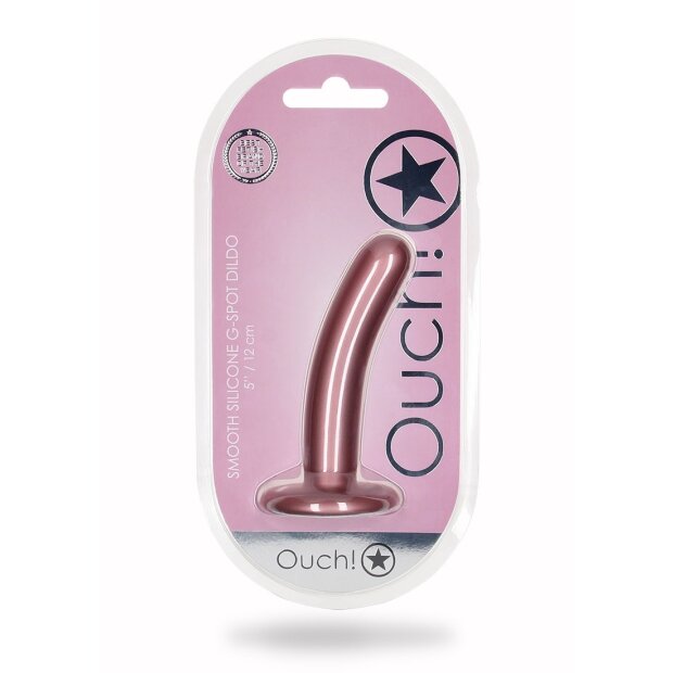 Shots Ouch! Weicher Silikon G-Punkt-Dildo rosa 12 cm