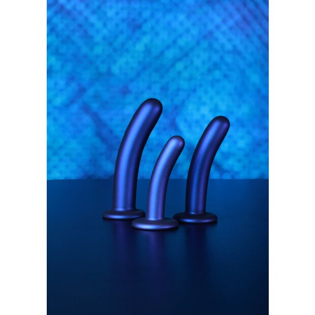 Shots Ouch! Weicher Silikon-G-Punkt-Dildo blau 14,5 cm