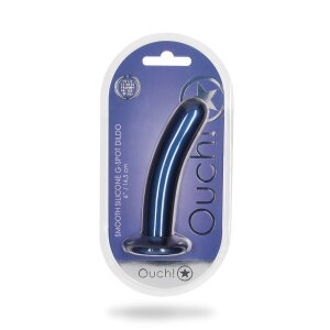 Shots Ouch! Weicher Silikon-G-Punkt-Dildo blau 14,5 cm