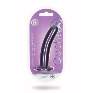 Shots Ouch! Weicher Silikon-G-Punkt-Dildo lila 14,5 cm