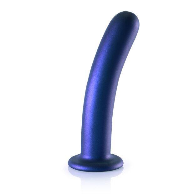 Shots Ouch ! Godemiché point G en silicone souple bleu 17 cm