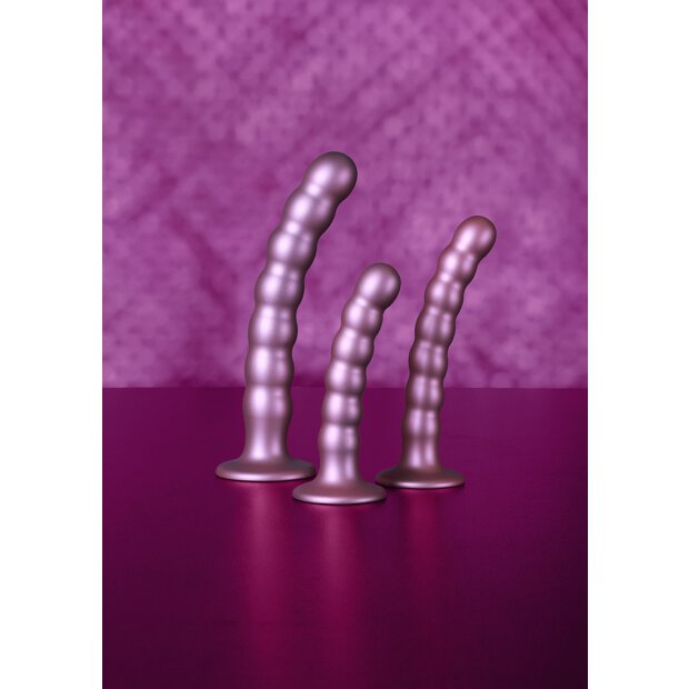 Shots - Ouch! Beaded Silicone G-Spot Dildo - 5 / 13 cm
