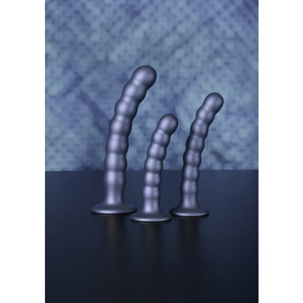 Shots - Ouch! Beaded Silicone G-Spot Dildo - 6,5 / 16,5 cm