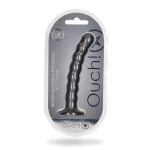 Shots - Ouch! Beaded Silicone G-Spot Dildo - 6,5 / 16,5 cm