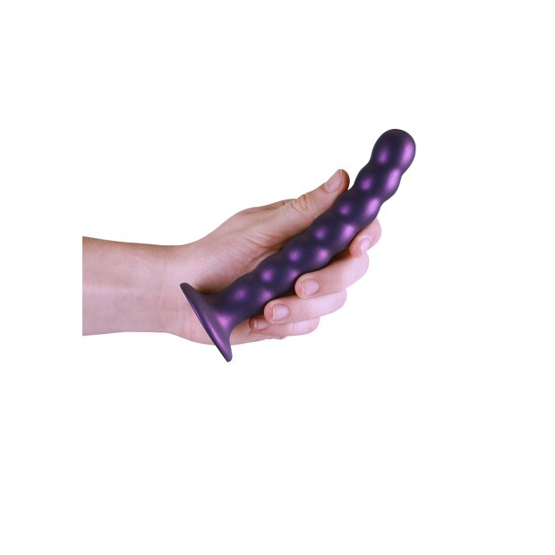 Shots - Ouch! Beaded Silicone G-Spot Dildo - 6,5 / 16,5 cm