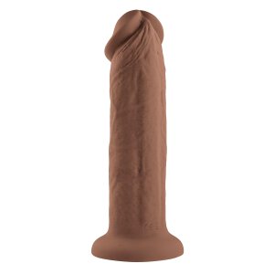 Evolved 7Inch Girthy Vibrating Dong, Dark Flesh 20,3 cm