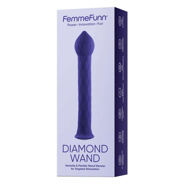 Femmefunn Diamond Wand Dark Purple
