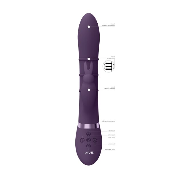 Sora - Up & Down Stimulating Rings, Vibrating G-Spot Rabbit