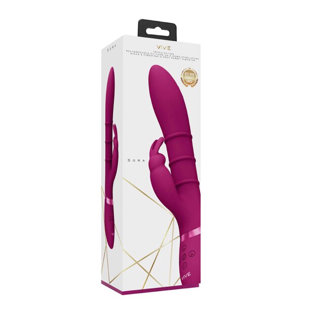 Sora - Up & Down Stimulating Rings, Vibrating G-Spot Rabbit