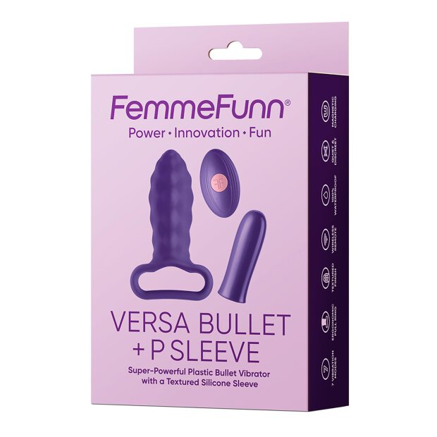 Femmefunn Versa Bullet With P Sleeve Dark Purple