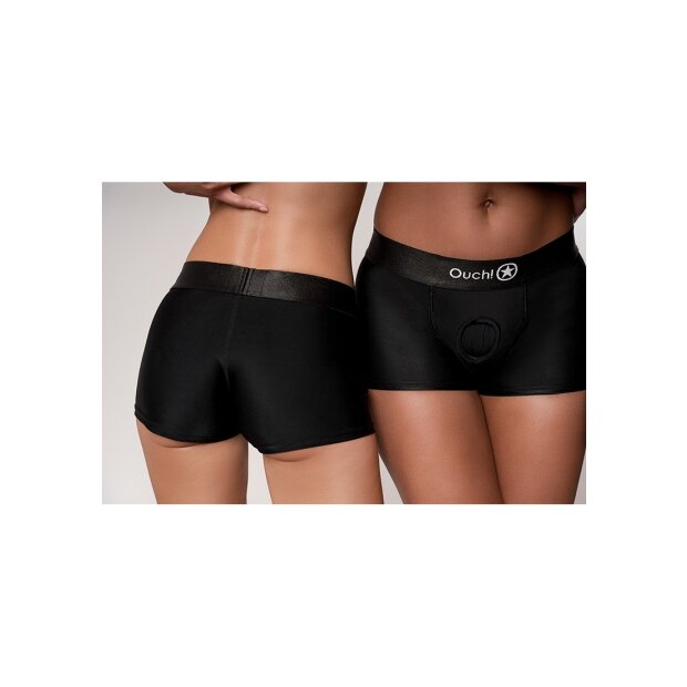 Shots Ouch! Vibrierende Strap-on Boxershorts M/L