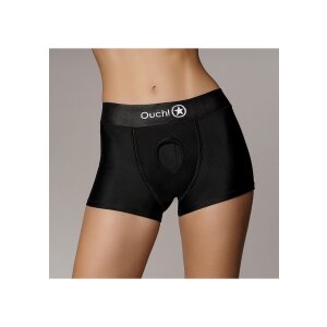 Shots Ouch! Vibrating strap-on boxer shorts XS/S