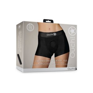 Shots Ouch! Vibrating strap-on boxer shorts XS/S