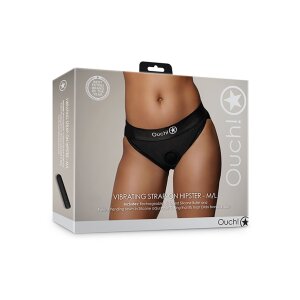 Shots Ouch! Vibrating Strap-on Hipster M/L