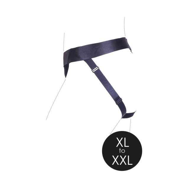 Shots Ouch! Vibrierender offener Strap-on mit Schnallen hinten XL/XXL