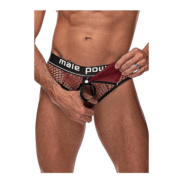 Cock Ring Thong Burgundy S - XL