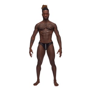 Landing Strip Bikini Brief Black S - XL