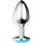 OHMAMA Plug anal cristal bleu L 2,7 cm